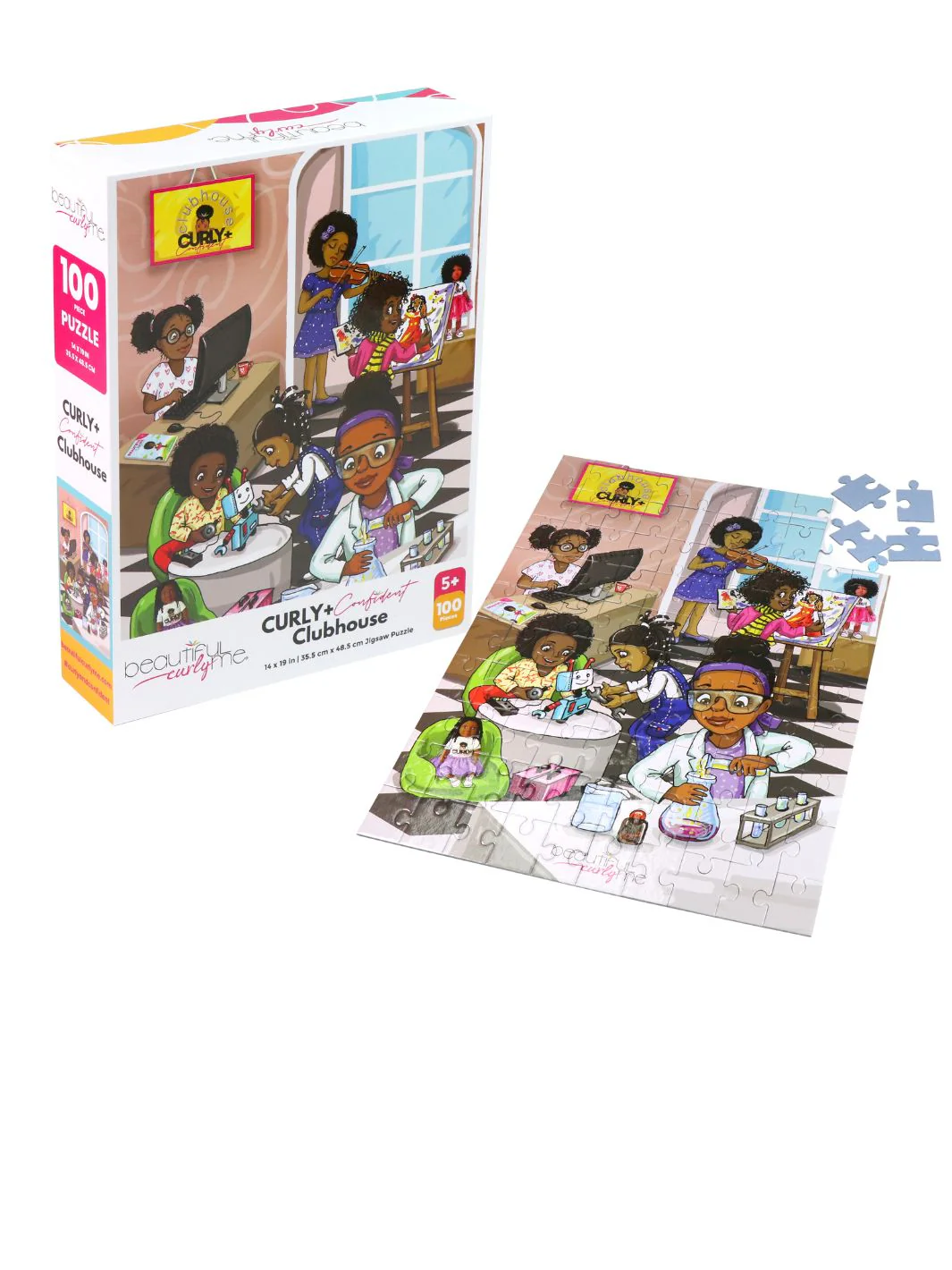 Curly + Confident Clubhouse - 100 Piece STEM Puzzle - Image 3