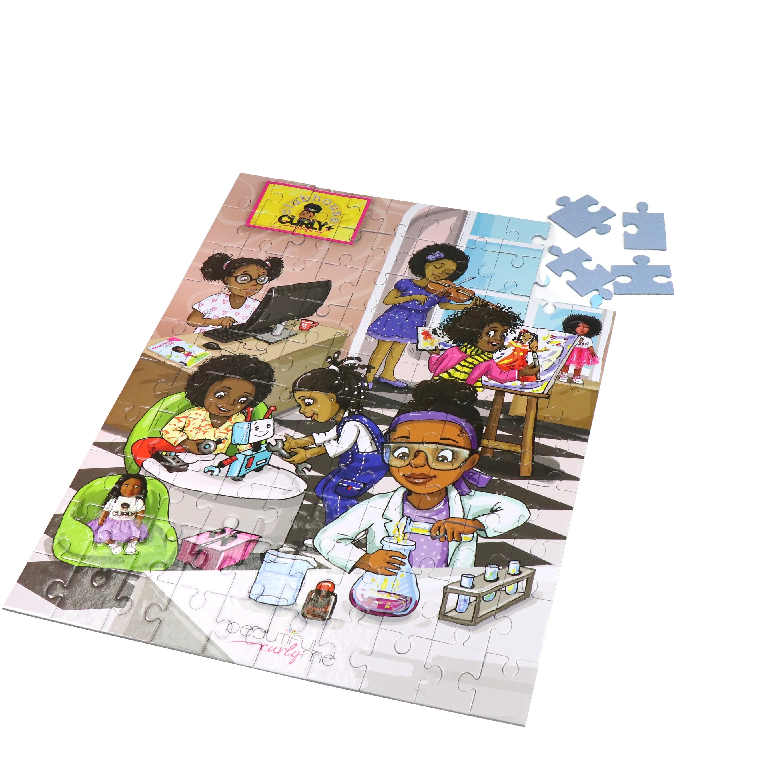 Curly + Confident Clubhouse - 100 Piece STEM Puzzle - Image 4