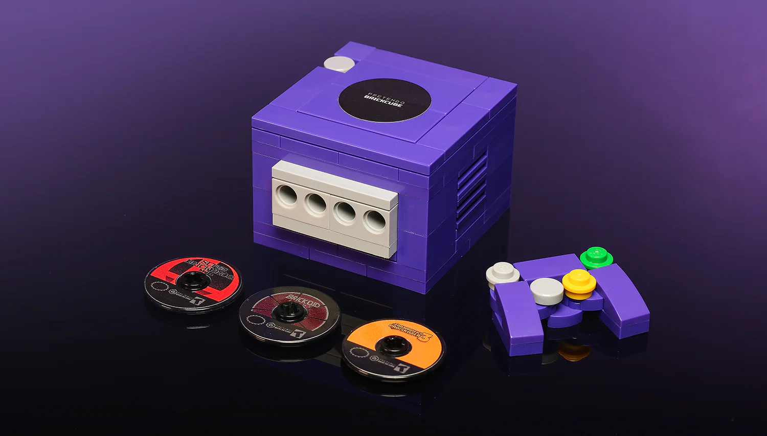 Custom Pretendo BrickCube 2001 Video Game Console made using LEGO parts - Image 2
