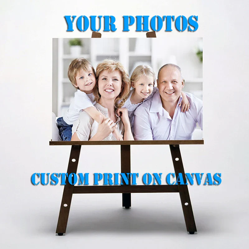 Custom Print Canvas Painting By Your Photo Canvas Poster Personal Gift Customize Figure Animal Pets Pictures Home Decor Prints - Image 2