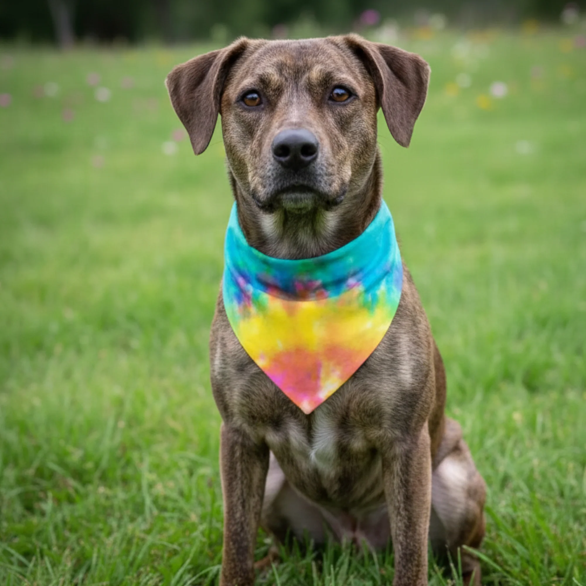 Custom Tie Dye Dog Bandana - Image 3
