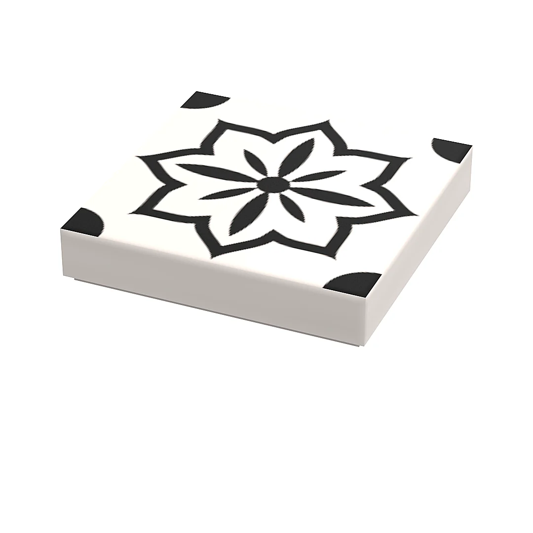 Custom Turkish Tile / Wallpaper Part #3 Pack (20 Tiles) made with LEGO parts - B3 Customs - Image 3