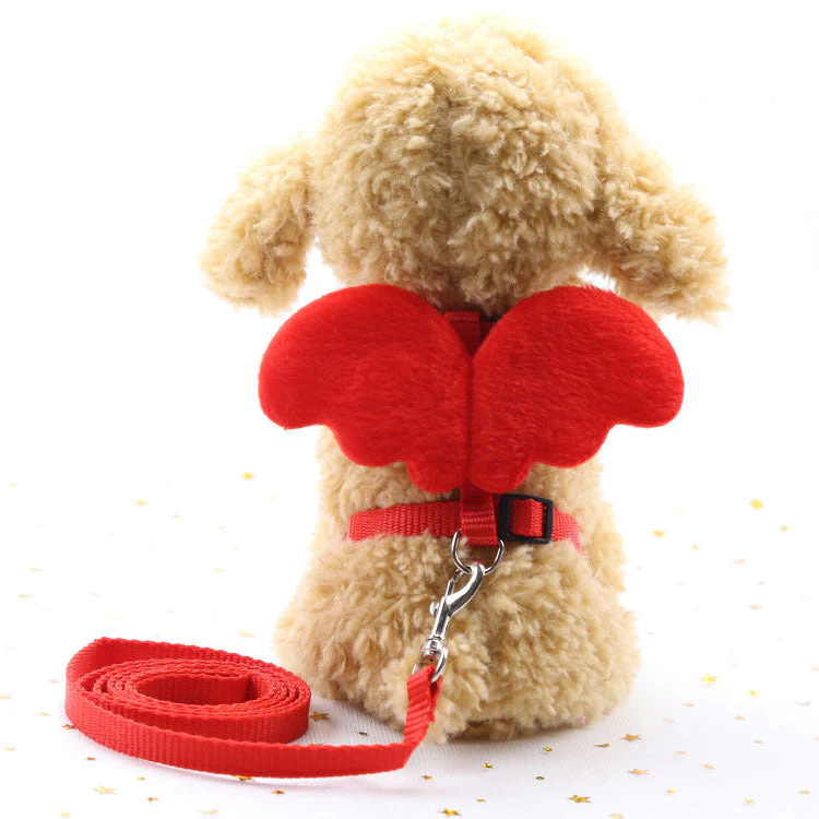 Cute Angel Dog Vest Leashes - Image 7