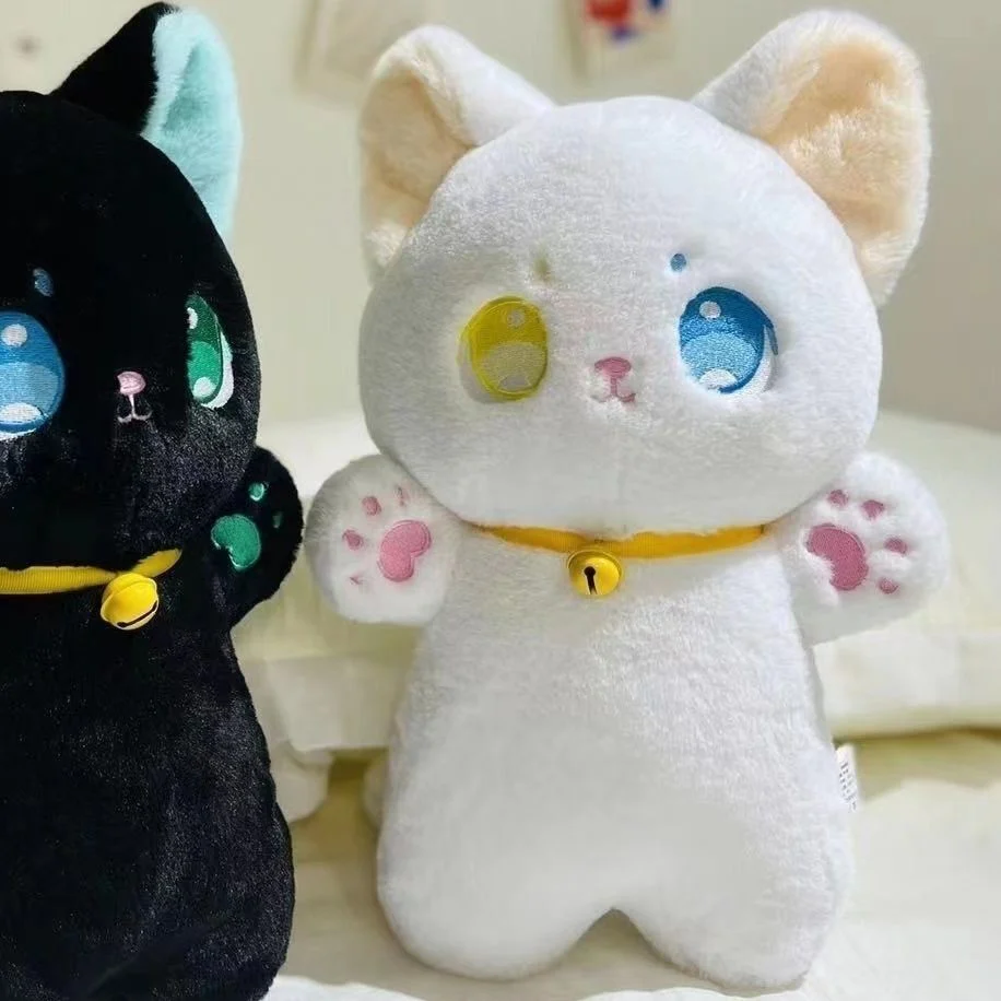 Cute Black And White Cat Doll Plush Toys - Image 3