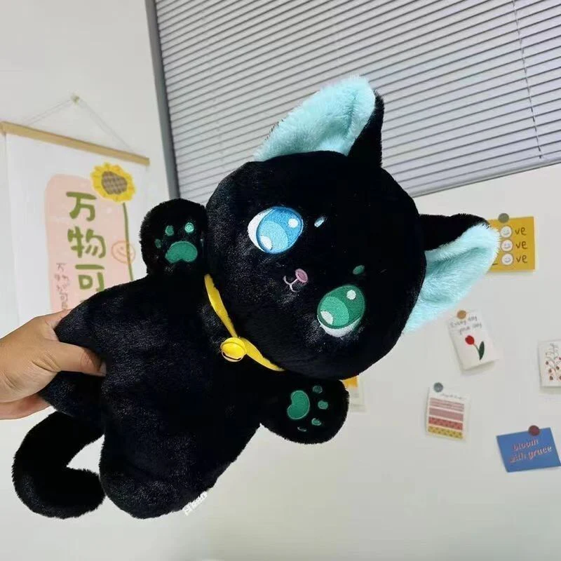 Cute Black And White Cat Doll Plush Toys - Image 6