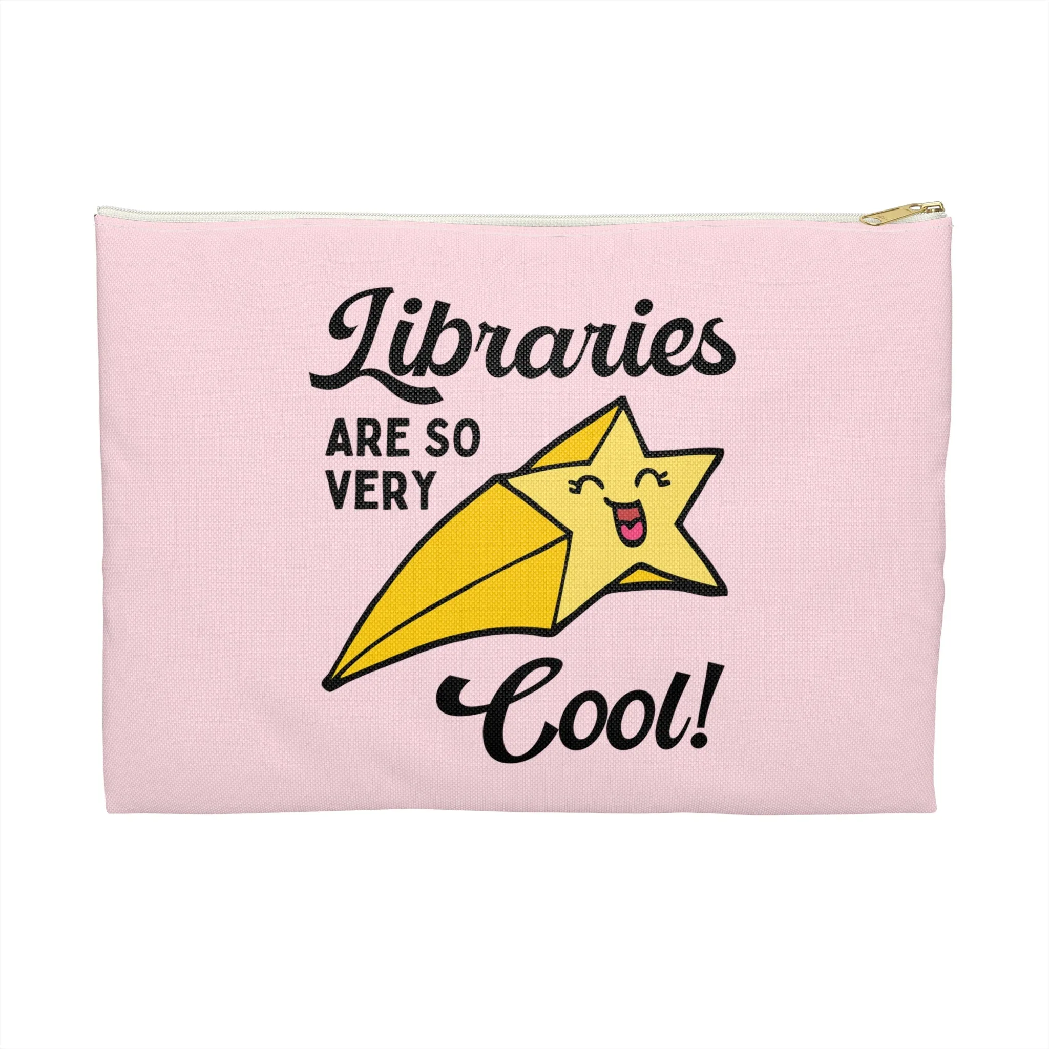 Cute Bookish Pouch with Zipper for Librarian - Image 2
