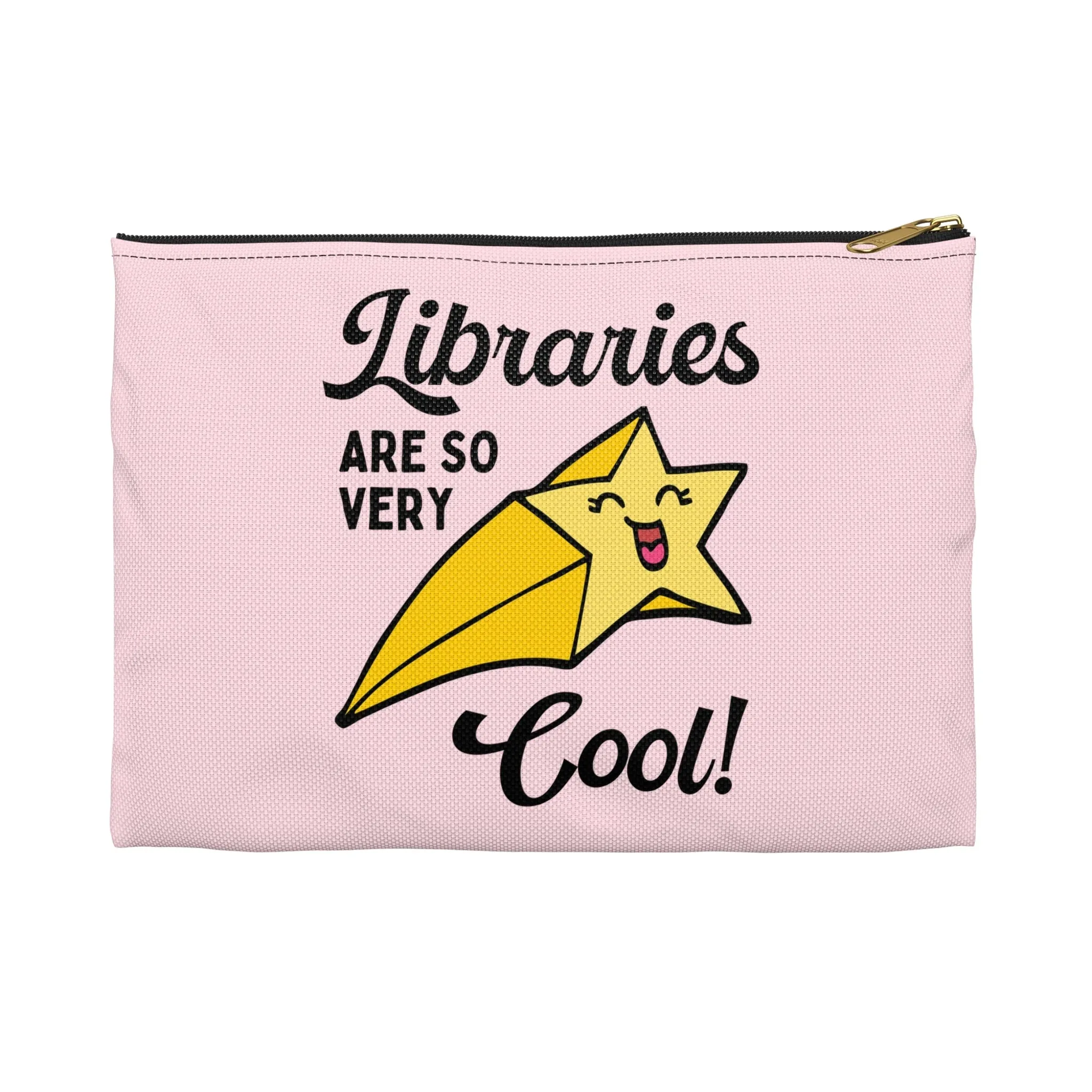 Cute Bookish Pouch with Zipper for Librarian - Image 3