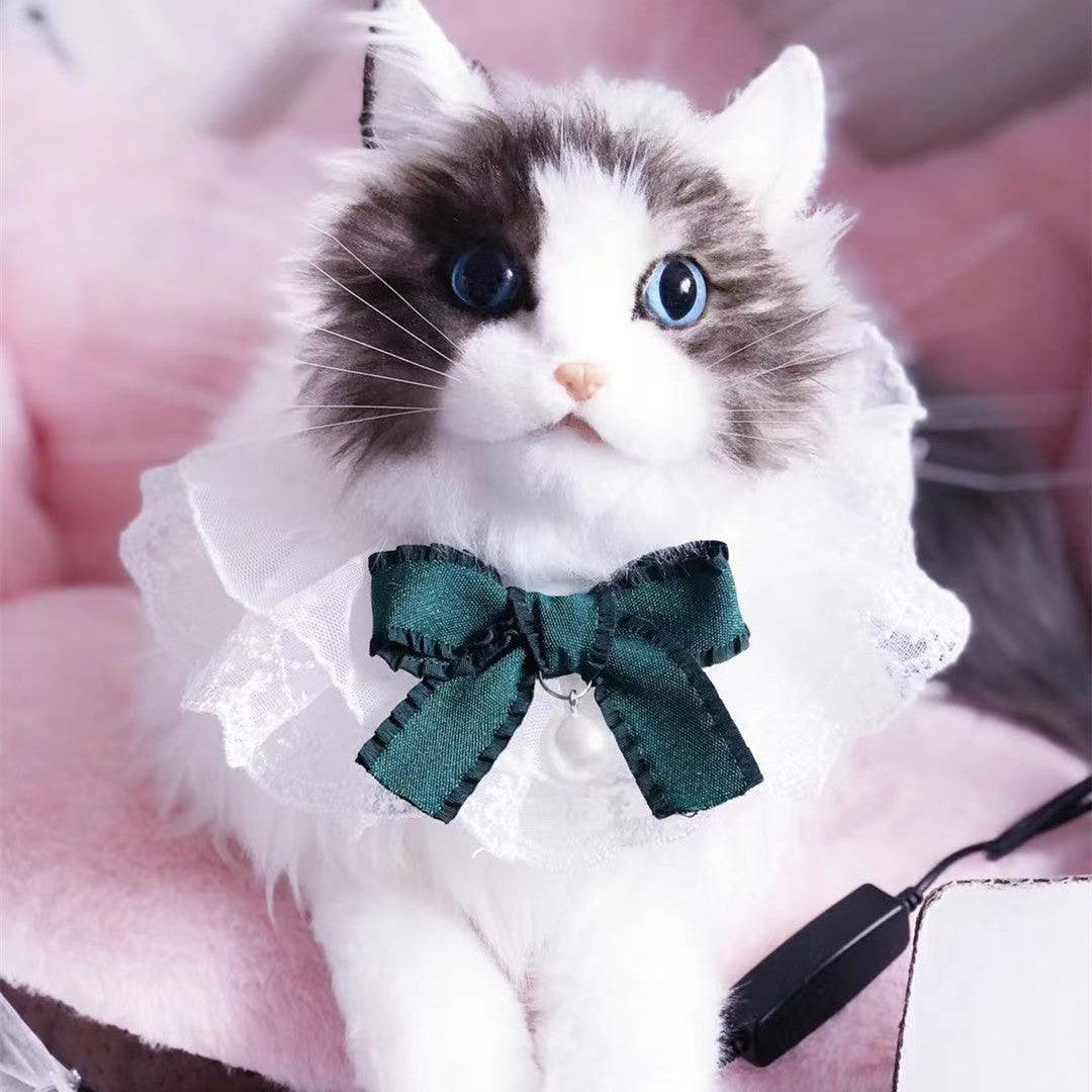 Cute Bowknot Lace Mesh Pet Collar - Image 2