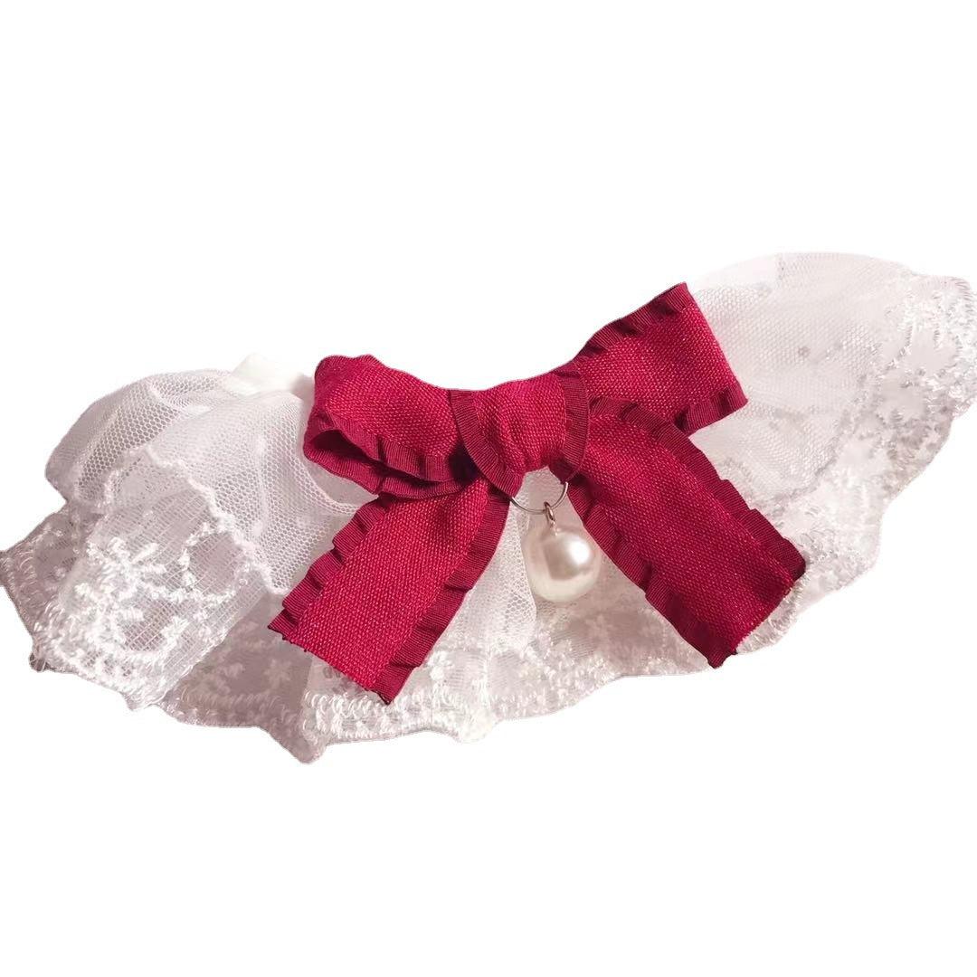 Cute Bowknot Lace Mesh Pet Collar - Image 5