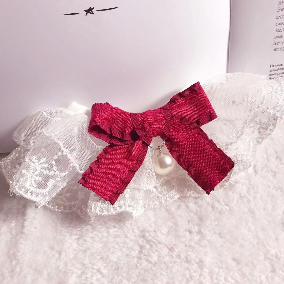 Cute Bowknot Lace Mesh Pet Collar - Image 6