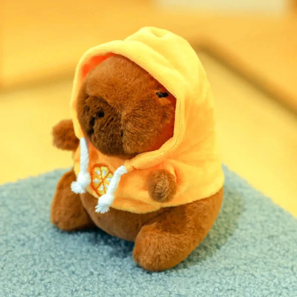 Cute Capybara Plush Toy Hoodie – Small Winged Stuffed Doll for Kids - Image 4