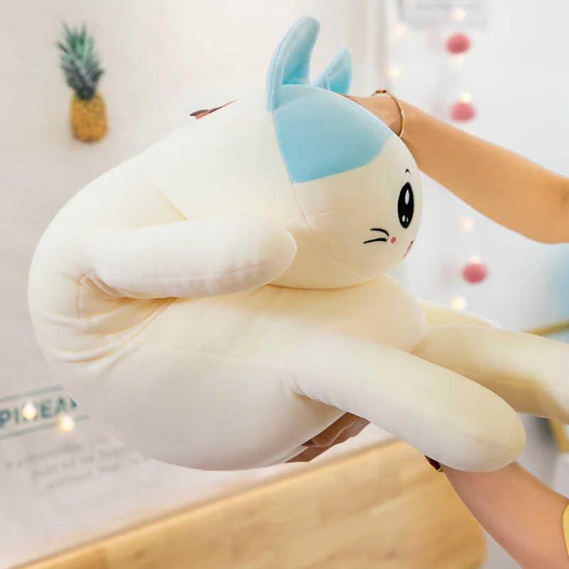 Cute Cat Plush Toy Sofa Cushion Long Throw Pillow - Image 3