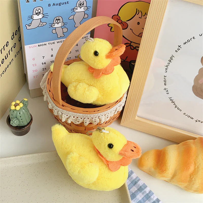 Cute Cole Duck Plush Toy Creative Yellow Little Duck Keychain Small Pendant Doll - Image 2