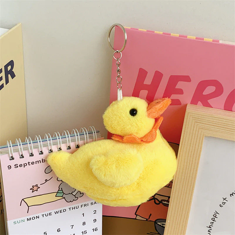 Cute Cole Duck Plush Toy Creative Yellow Little Duck Keychain Small Pendant Doll - Image 6