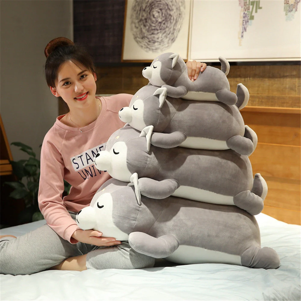 Cute Down Cotton Husky Plush Toys Chai Dog Doll - Image 2