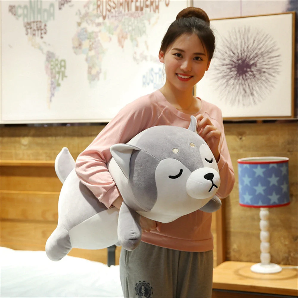 Cute Down Cotton Husky Plush Toys Chai Dog Doll - Image 3