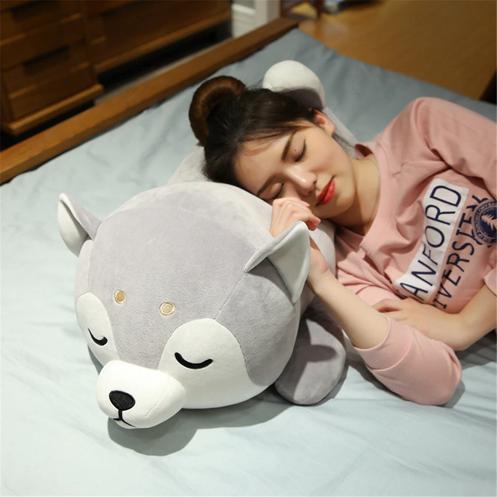 Cute Down Cotton Husky Plush Toys Chai Dog Doll - Image 5