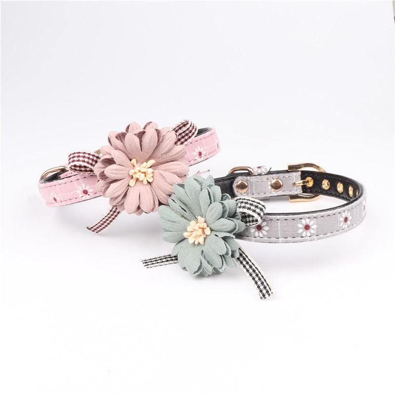 Cute Flower Dog Collar Bow Tie - Image 2