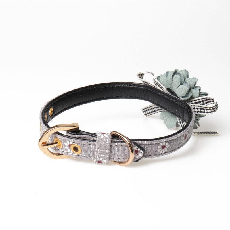 Cute Flower Dog Collar Bow Tie - Image 3