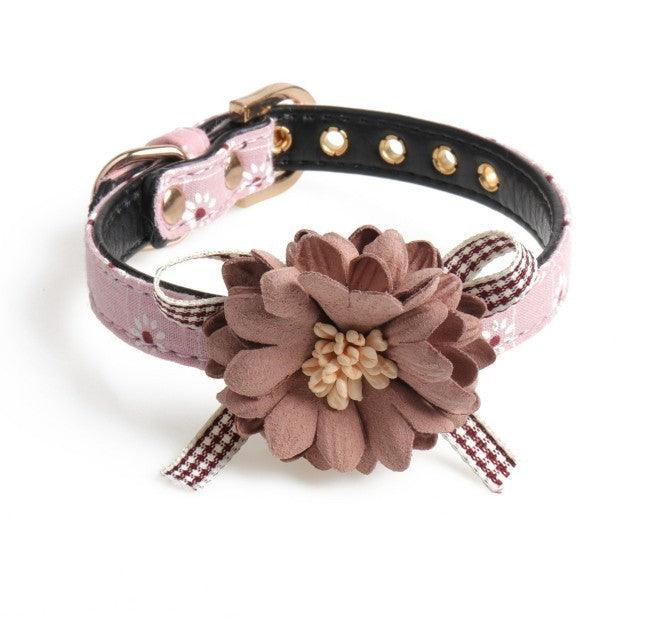 Cute Flower Dog Collar Bow Tie - Image 5