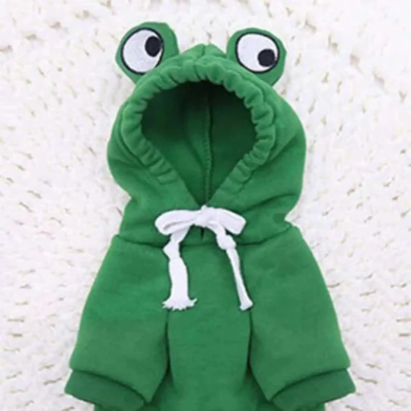Cute Frog Pet Sweater – Green Hoodie for Small & Medium Dogs - Image 3