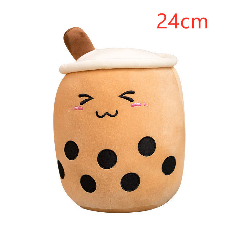 Cute Fruit Drink Plush Stuffed Soft Strawberry Milk Tea Plush Boba Tea Cup Toy Bubble Tea Pillow Cushion Kids Gift - Image 10