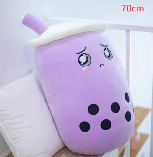 Cute Fruit Drink Plush Stuffed Soft Strawberry Milk Tea Plush Boba Tea Cup Toy Bubble Tea Pillow Cushion Kids Gift - Image 12