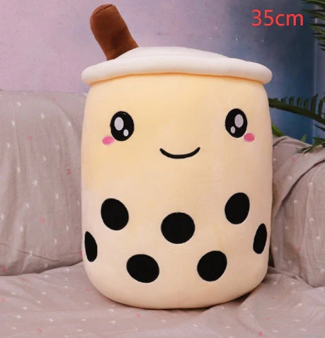 Cute Fruit Drink Plush Stuffed Soft Strawberry Milk Tea Plush Boba Tea Cup Toy Bubble Tea Pillow Cushion Kids Gift - Image 14