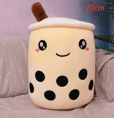 Cute Fruit Drink Plush Stuffed Soft Strawberry Milk Tea Plush Boba Tea Cup Toy Bubble Tea Pillow Cushion Kids Gift - Image 16