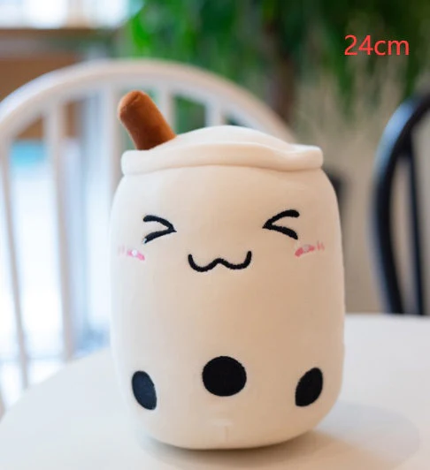 Cute Fruit Drink Plush Stuffed Soft Strawberry Milk Tea Plush Boba Tea Cup Toy Bubble Tea Pillow Cushion Kids Gift - Image 22