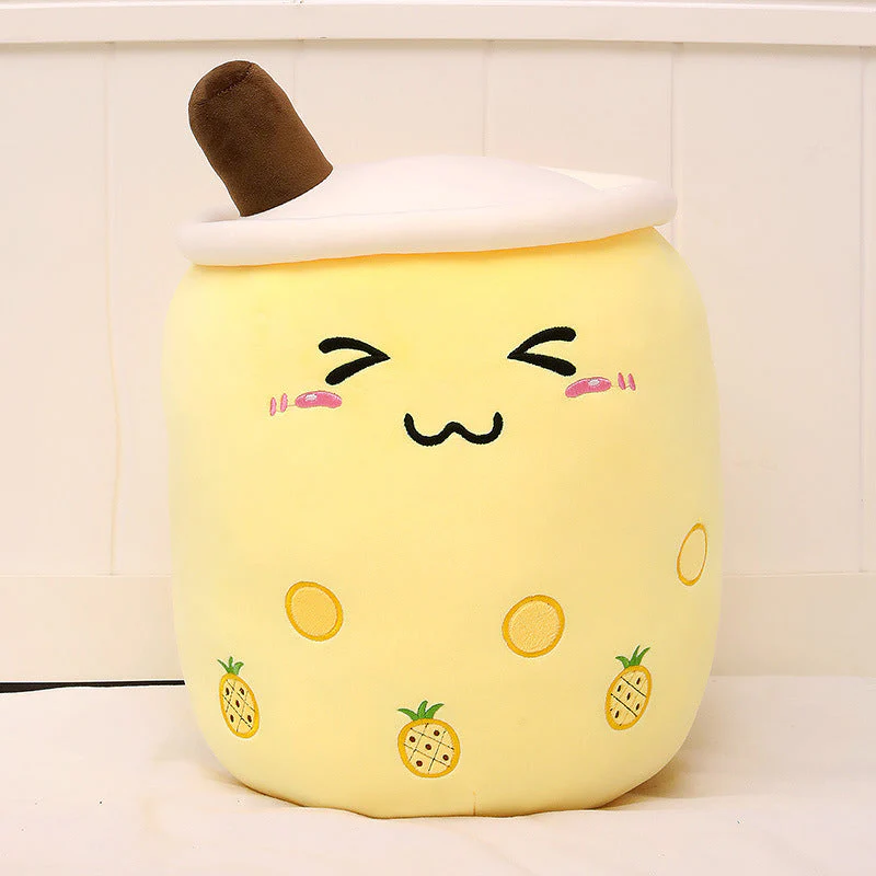 Cute Fruit Drink Plush Stuffed Soft Strawberry Milk Tea Plush Boba Tea Cup Toy Bubble Tea Pillow Cushion Kids Gift - Image 29