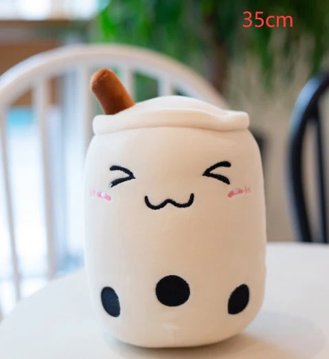 Cute Fruit Drink Plush Stuffed Soft Strawberry Milk Tea Plush Boba Tea Cup Toy Bubble Tea Pillow Cushion Kids Gift - Image 35