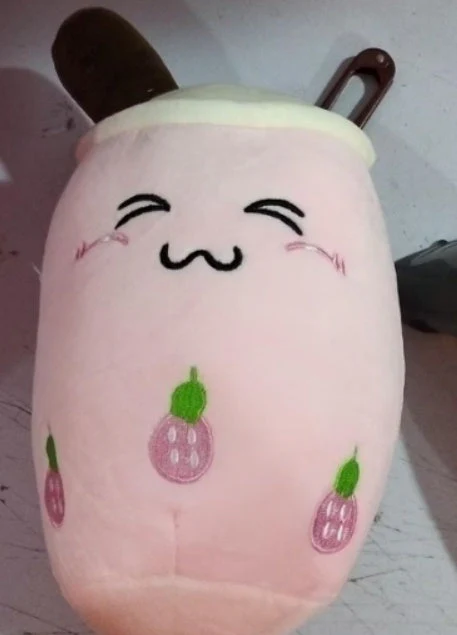Cute Fruit Drink Plush Stuffed Soft Strawberry Milk Tea Plush Boba Tea Cup Toy Bubble Tea Pillow Cushion Kids Gift - Image 37
