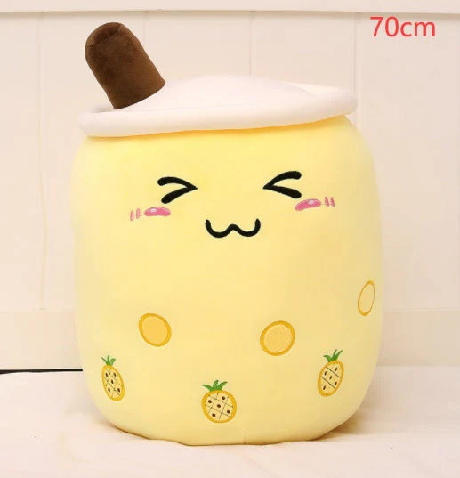 Cute Fruit Drink Plush Stuffed Soft Strawberry Milk Tea Plush Boba Tea Cup Toy Bubble Tea Pillow Cushion Kids Gift - Image 38