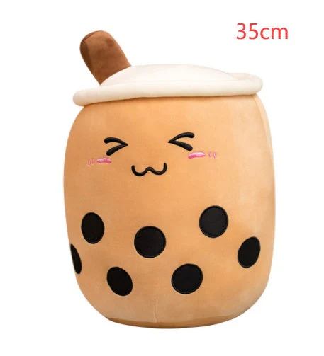 Cute Fruit Drink Plush Stuffed Soft Strawberry Milk Tea Plush Boba Tea Cup Toy Bubble Tea Pillow Cushion Kids Gift - Image 39