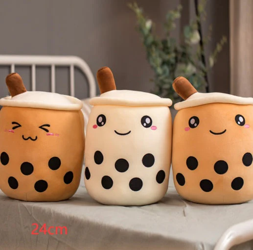 Cute Fruit Drink Plush Stuffed Soft Strawberry Milk Tea Plush Boba Tea Cup Toy Bubble Tea Pillow Cushion Kids Gift - Image 44