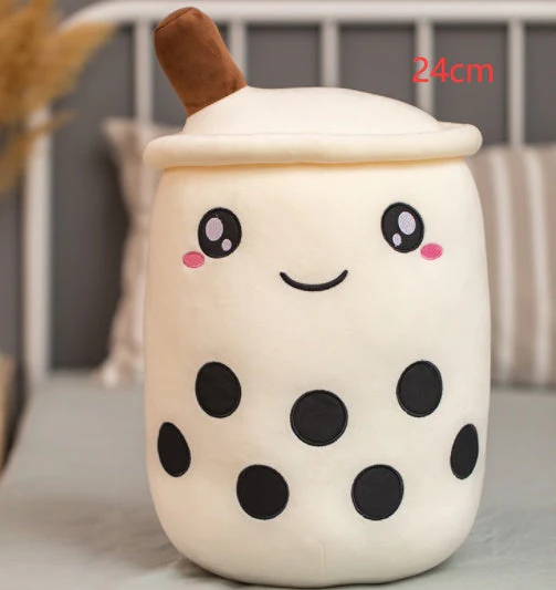Cute Fruit Drink Plush Stuffed Soft Strawberry Milk Tea Plush Boba Tea Cup Toy Bubble Tea Pillow Cushion Kids Gift - Image 46