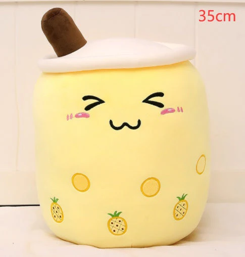 Cute Fruit Drink Plush Stuffed Soft Strawberry Milk Tea Plush Boba Tea Cup Toy Bubble Tea Pillow Cushion Kids Gift - Image 47