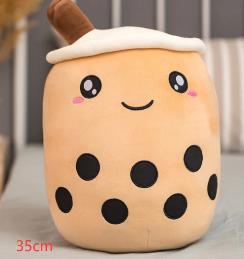 Cute Fruit Drink Plush Stuffed Soft Strawberry Milk Tea Plush Boba Tea Cup Toy Bubble Tea Pillow Cushion Kids Gift - Image 48