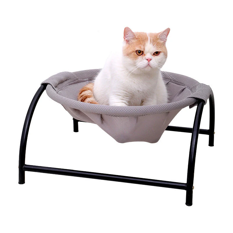 Cute Lounger Cat Bed with Stand - Image 3