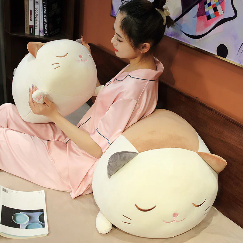 Cute Lying Lazy Cat Doll Plush Toy - Image 3