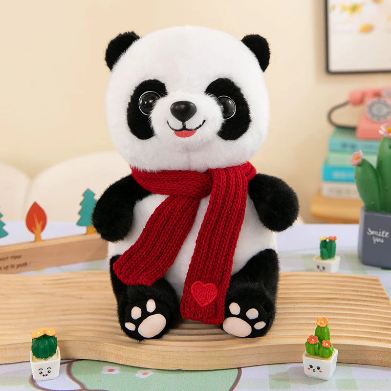 Cute Panda Plush Toy Wearing Clothes - Image 21