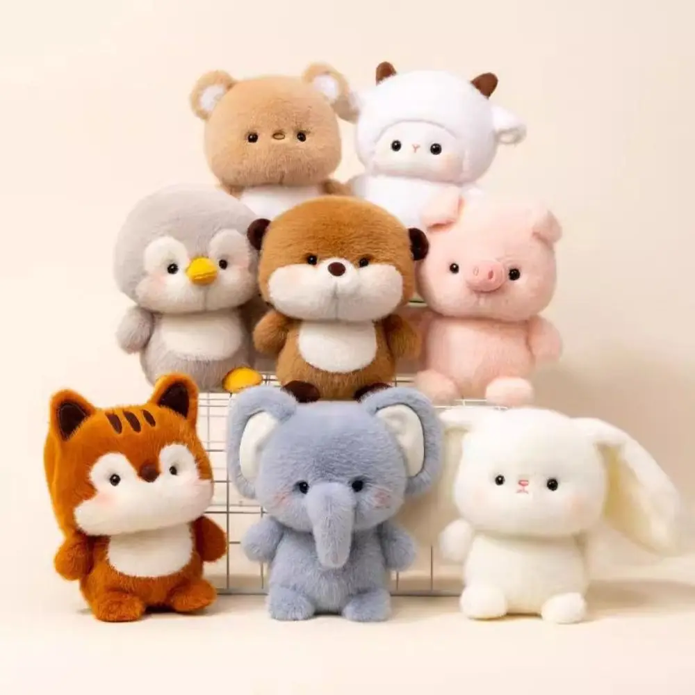 Cute Plush Companion Doll Anime Elephant Rabbit Bear Panda Cartoon Desk Companion Doll 16cm Soft Plush Toy Sleeping Gift - Image 2