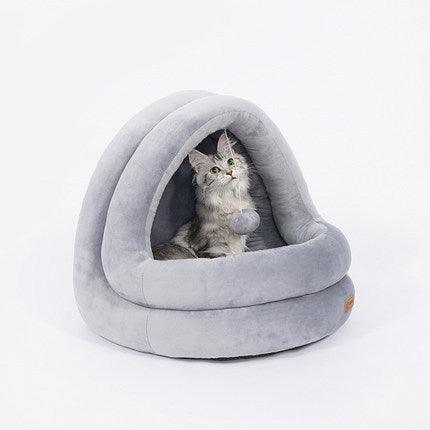 Cute Plush Warm Pet Nest Bed - Image 2