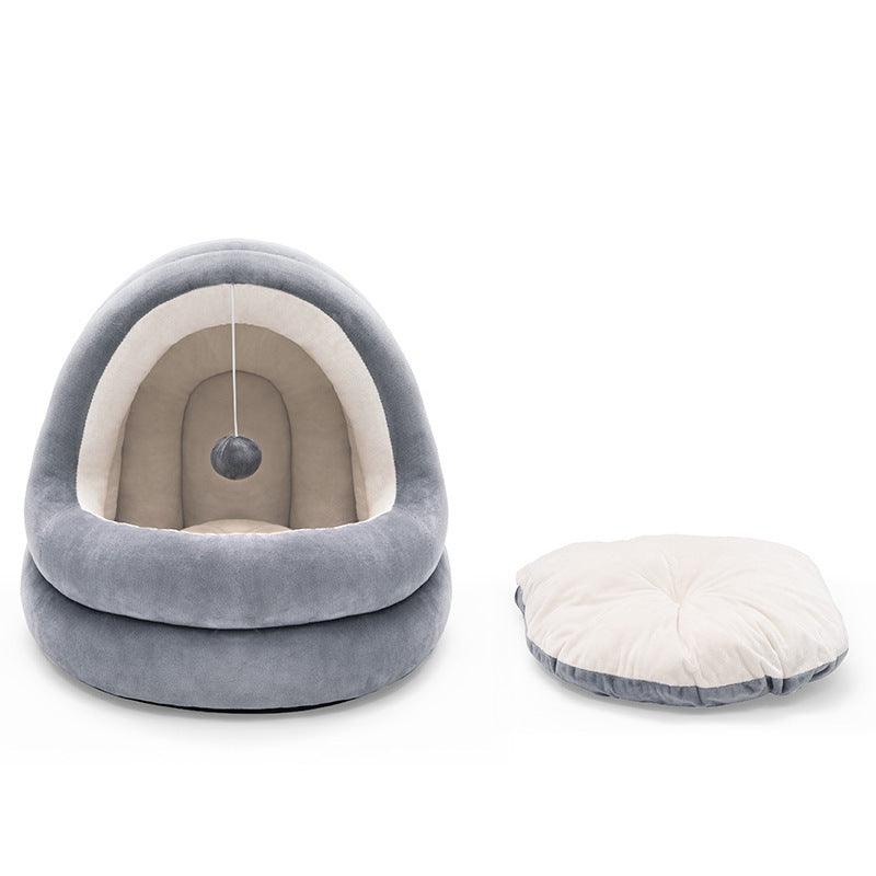 Cute Plush Warm Pet Nest Bed - Image 4