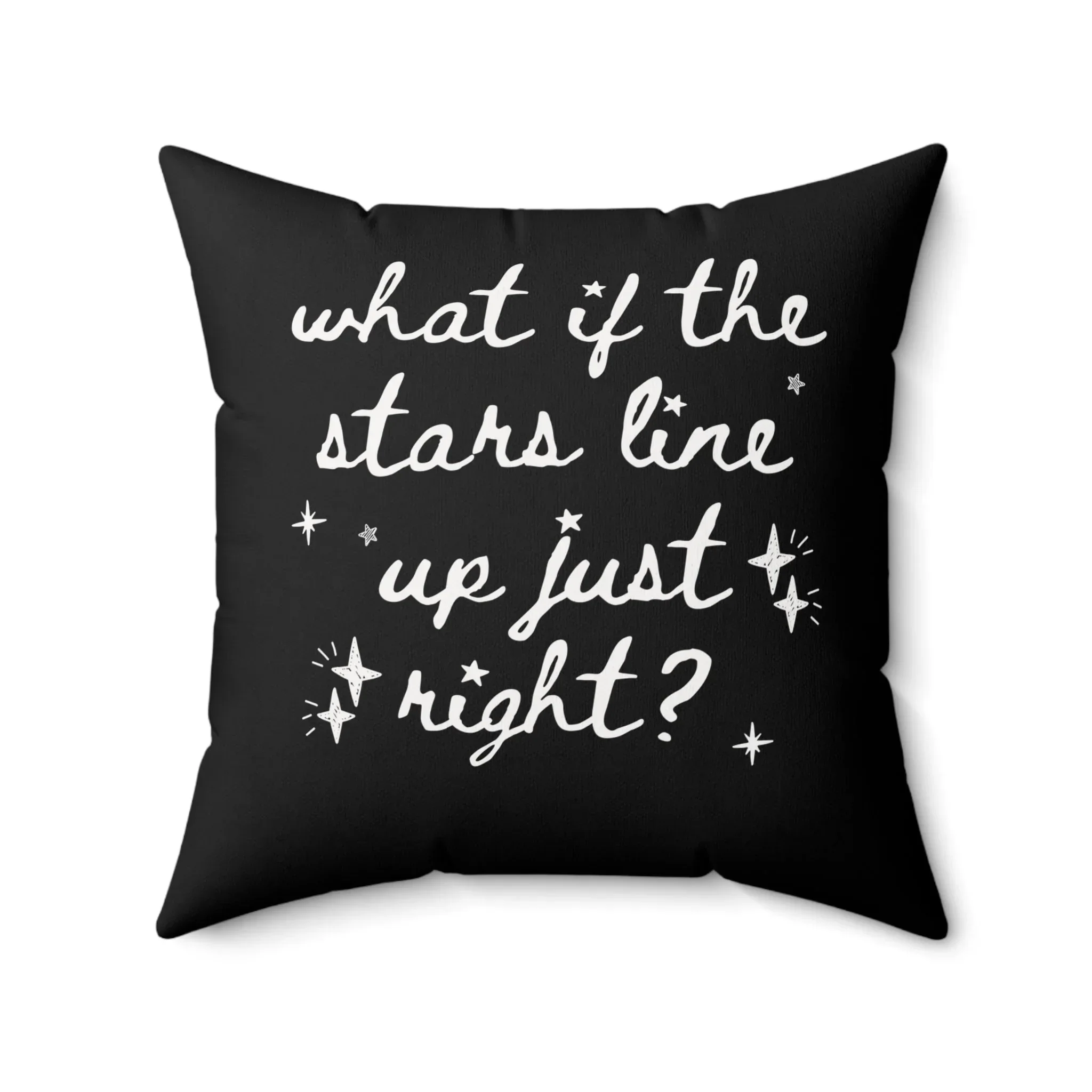 Cute Positive Affirmation Pillow with Stars