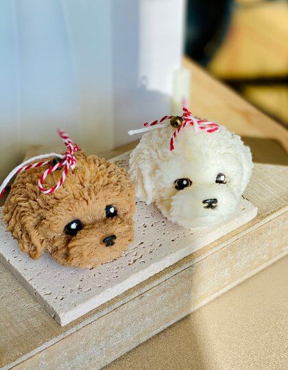 Cute Puppy Candle - Adorable Soy Wax Candle for Pet Lovers - Image 2
