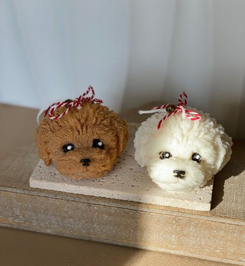 Cute Puppy Candle - Adorable Soy Wax Candle for Pet Lovers - Image 3
