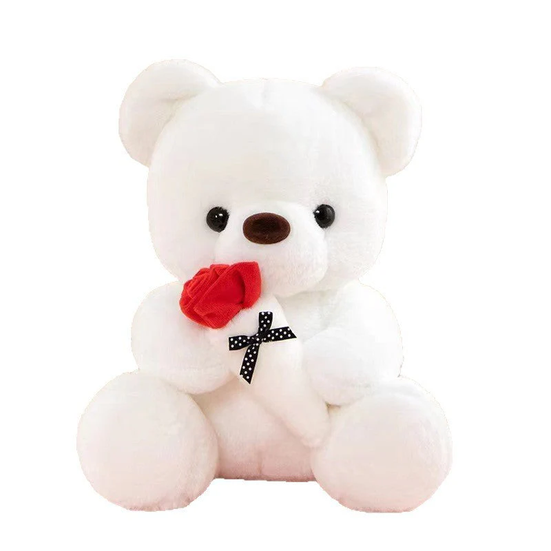 Cute Rose Little Bear Doll Huggy Bear Doll Women's Plush Toy - Image 5