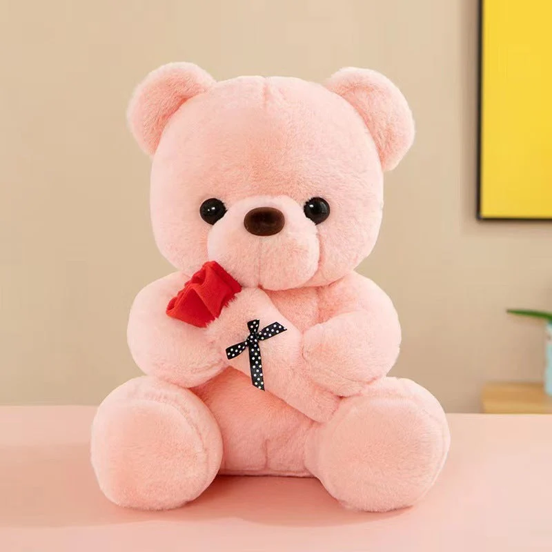 Cute Rose Little Bear Doll Huggy Bear Doll Women's Plush Toy - Image 7